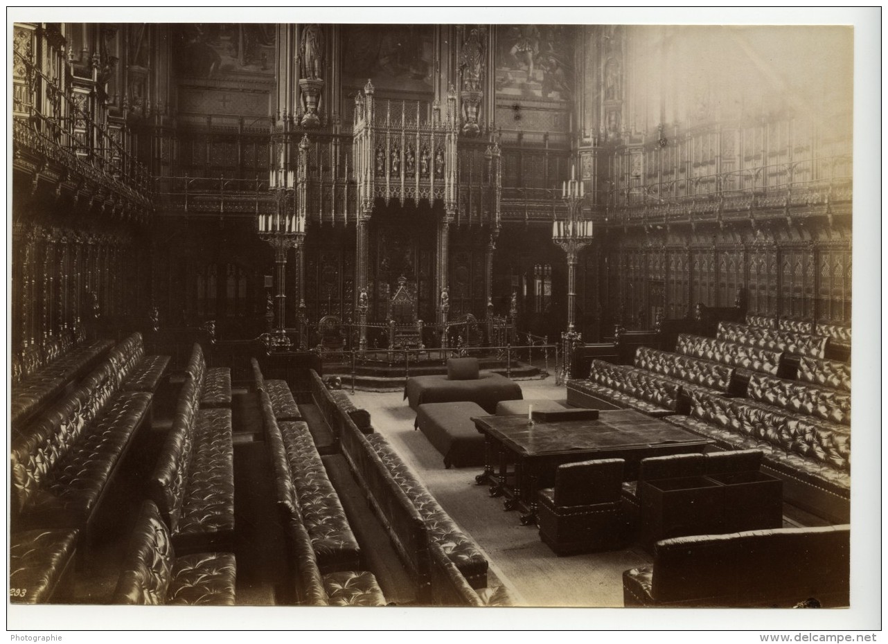 Royaume Uni Londres Chambre Des Lords Westminster Ancienne Photo GWW George Washington Wilson 1880 - Old (before 1900)