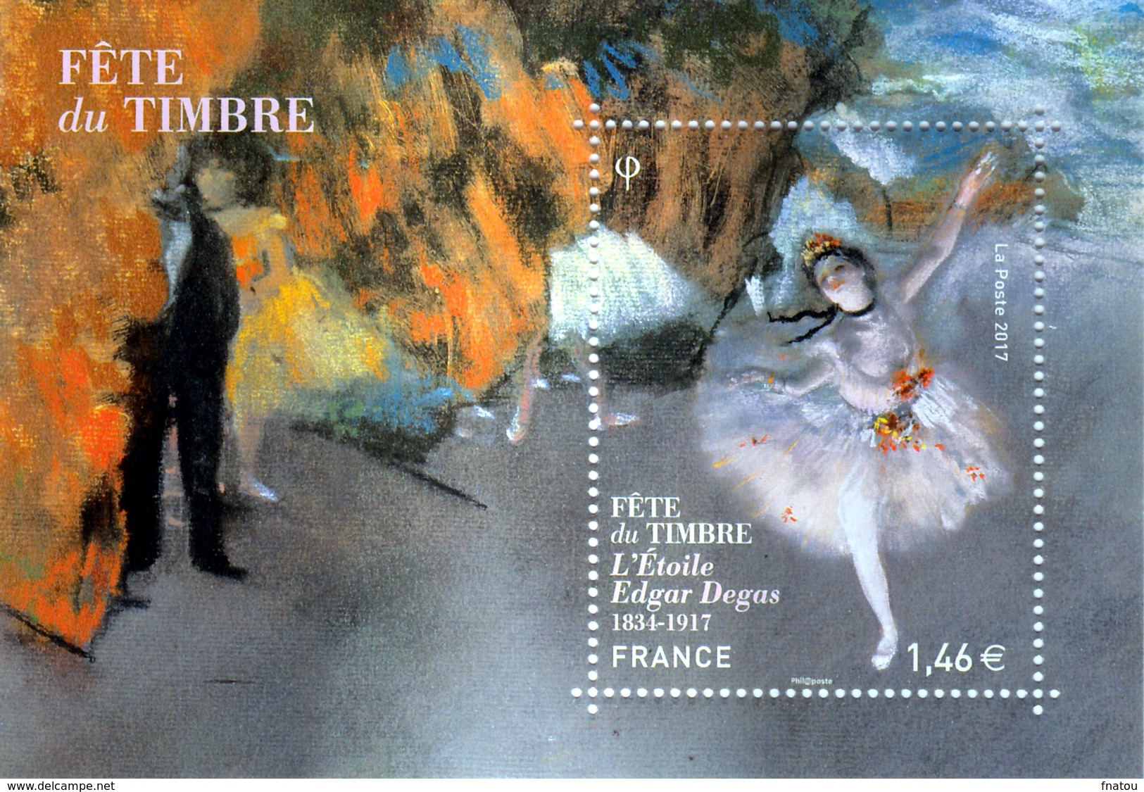 France, Dance, Edgard Degas, Stamp Day, 2017, MNH VF - Neufs