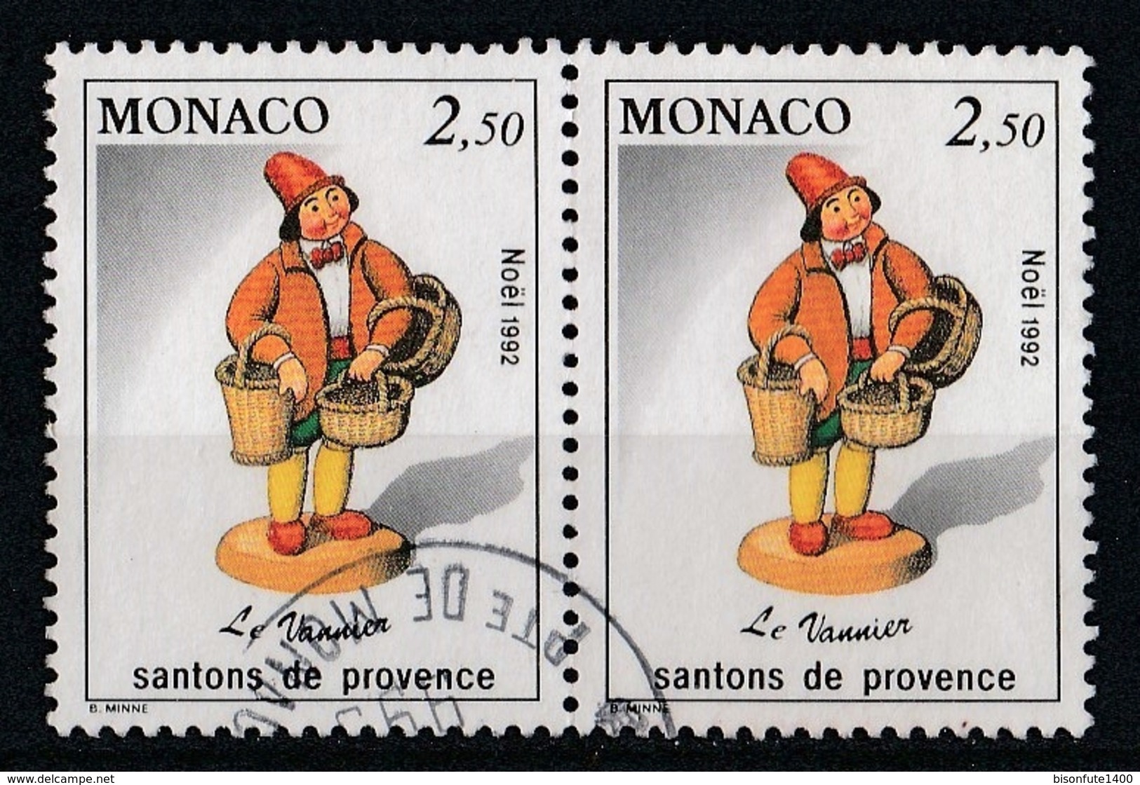 Monaco 1992 : Timbres Yvert & Tellier N° 1846 En Paire. - Usados