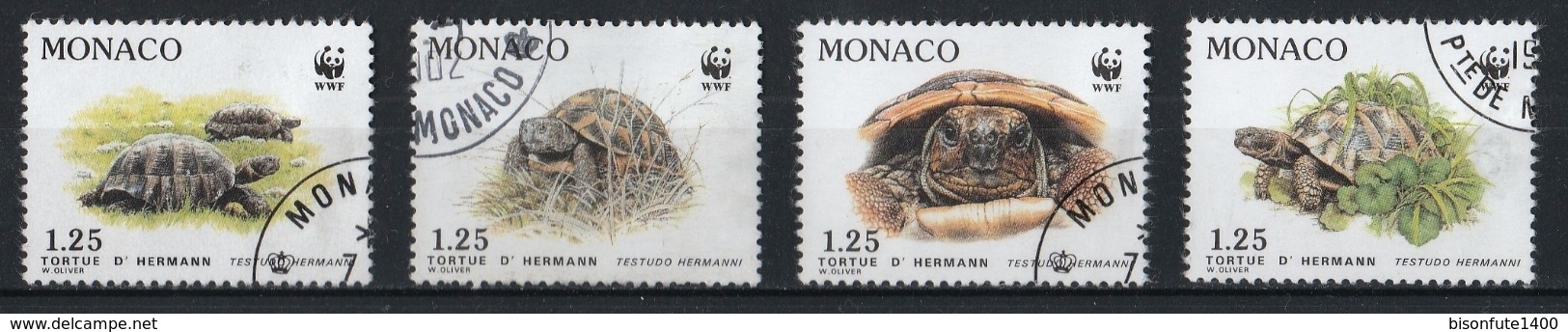 Monaco 1991 : Timbres Yvert & Tellier N° 1805 à 1808. - Usados