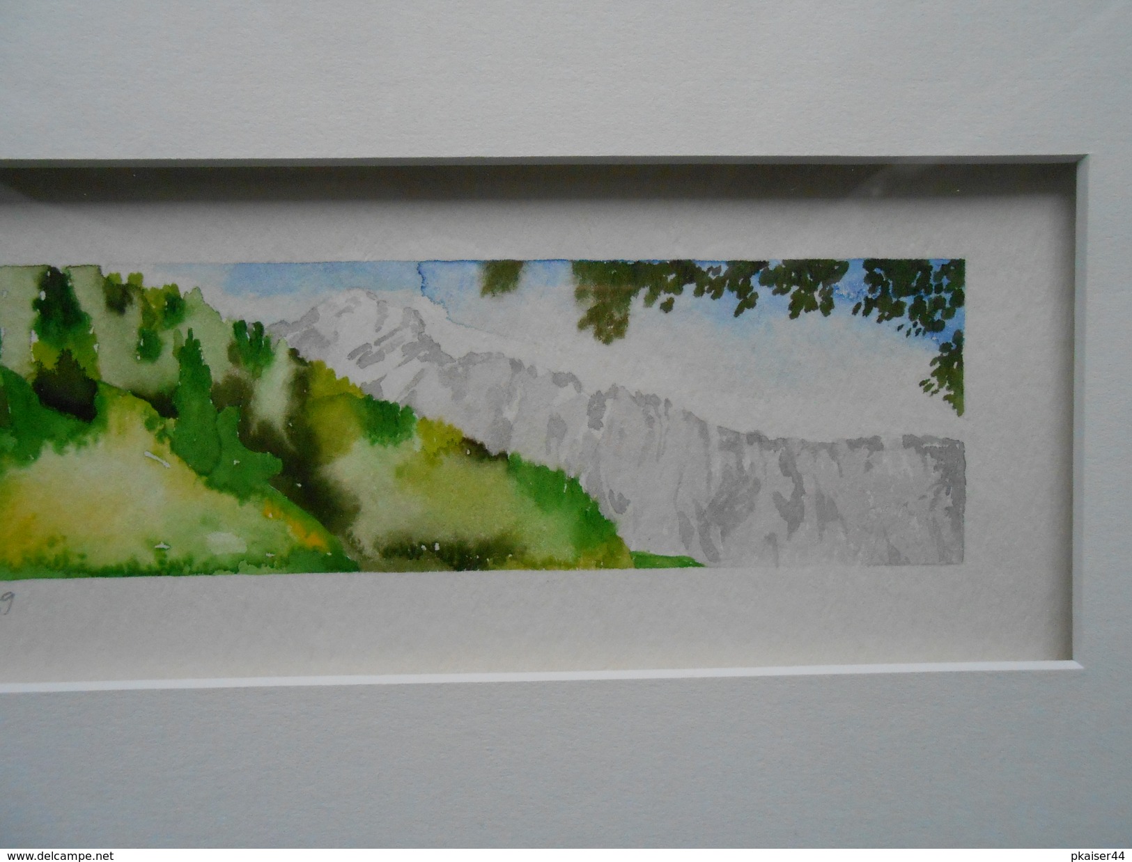 Aquarell CH "Besinnung" GR - 250 € - (R) - Aquarelles