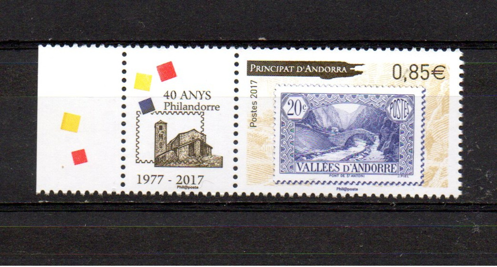 And. Nvtés 2017 - VF 0.85 - 40 Ans De Philandorre - Neufs