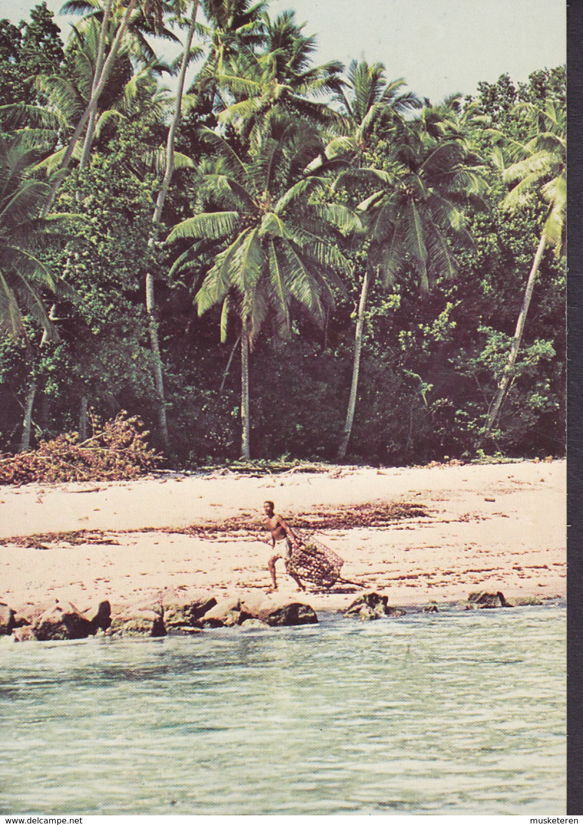 Tanzania PPC Fisherman At The Beach Publ. Tanzania Litho (2 Scan) - Tansania