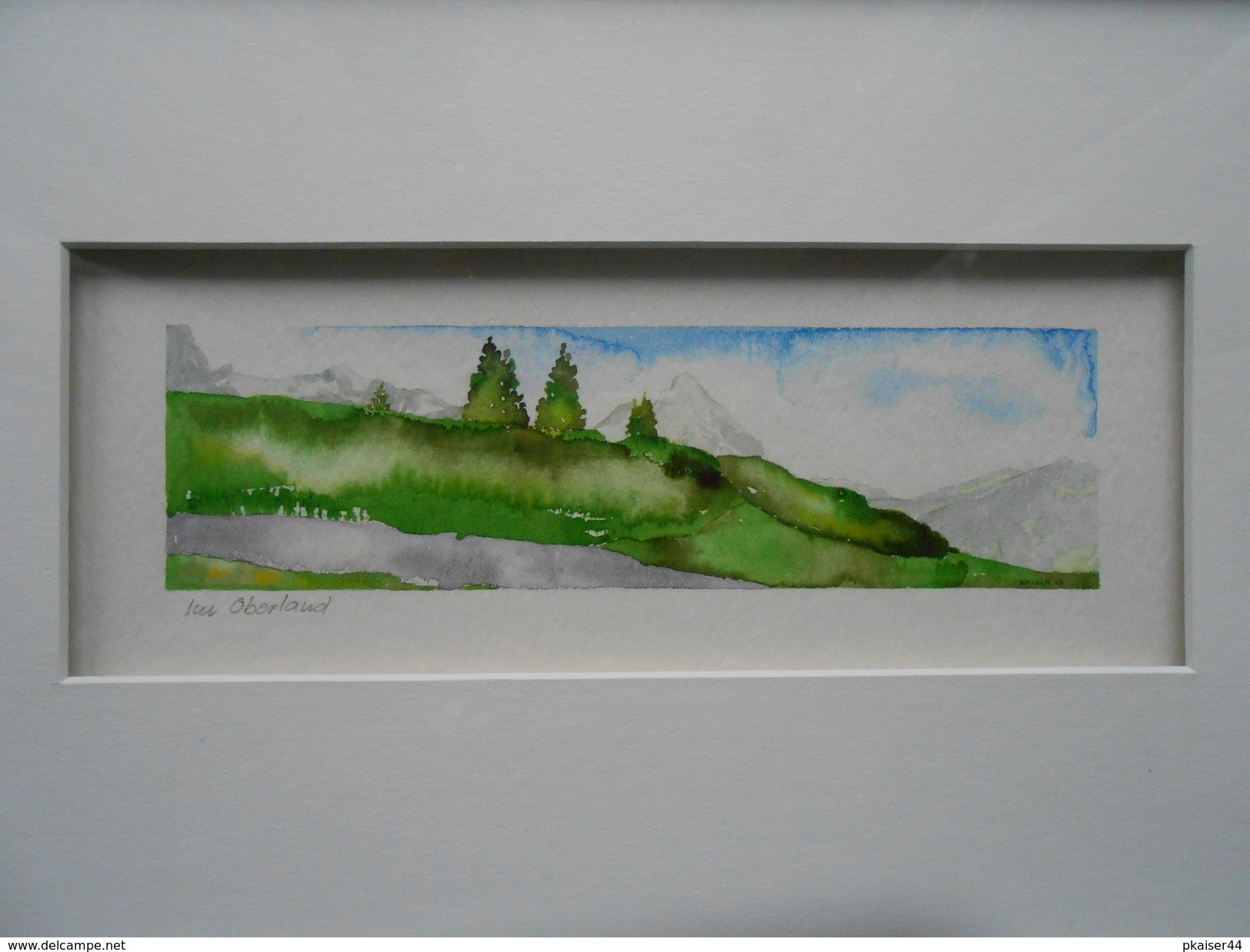 Aquarell CH "Im Oberland" GR  250 € - (R) - Acquarelli