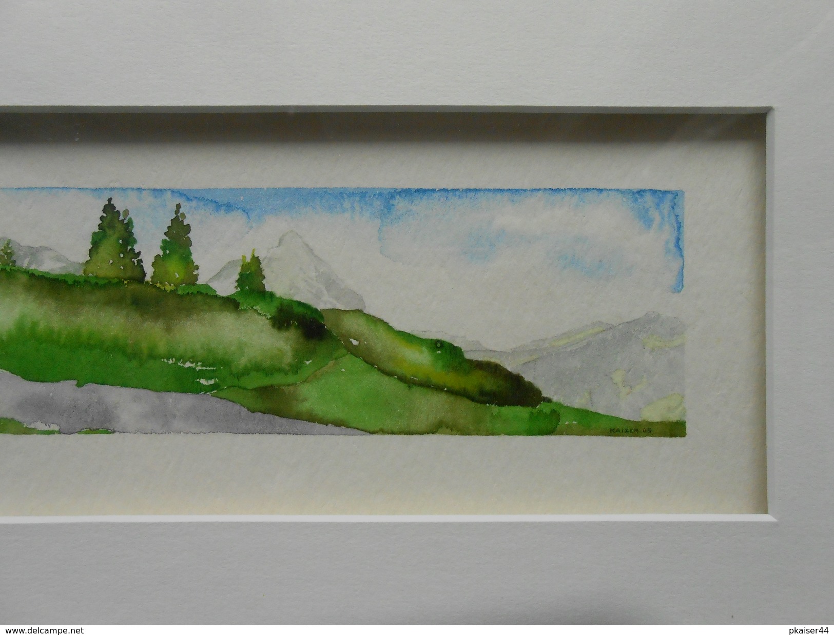 Aquarell CH "Im Oberland" GR  250 € - (R) - Acquarelli