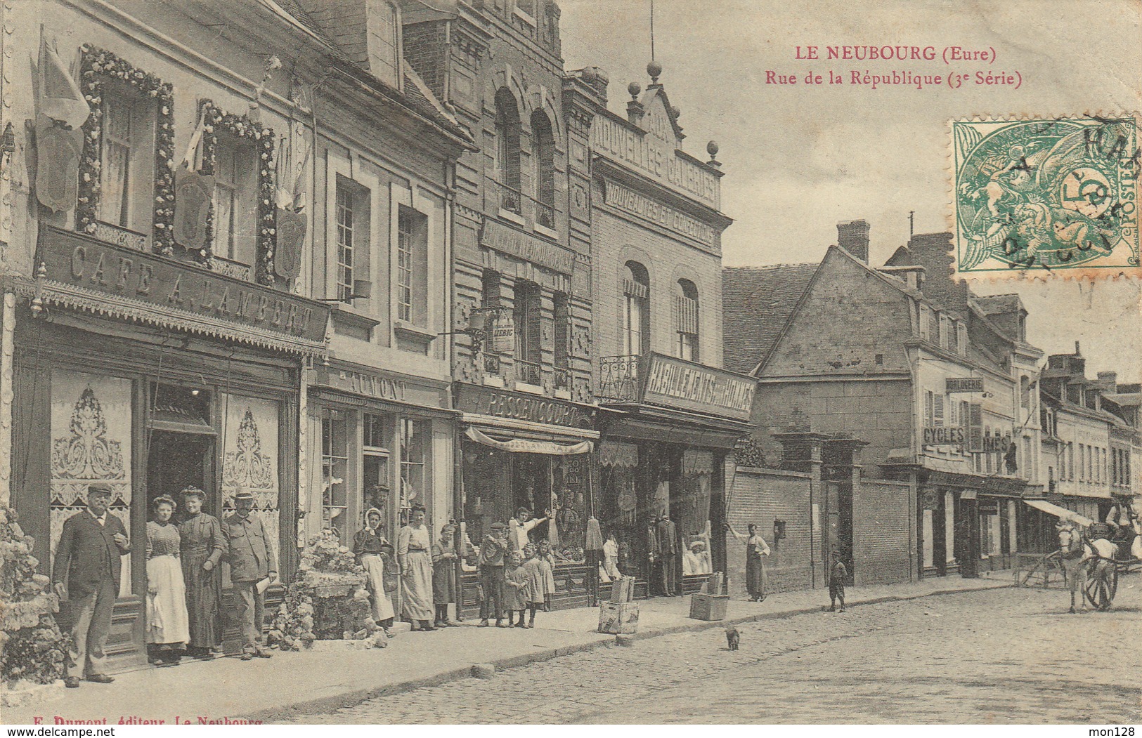 LE NEUBOURG (27)  RUE DE LA REPUBLIQUE - EDIT E.DUMONT - Le Neubourg