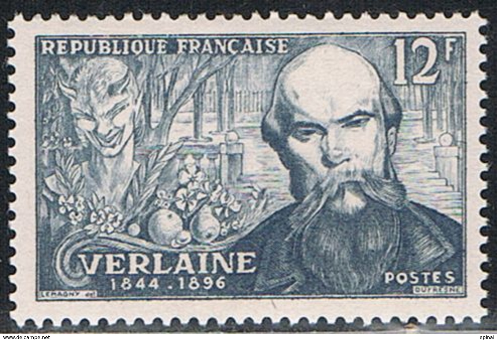 FRANCE : N° 909 ** (Paul Verlaine) - PRIX FIXE  1/3 De La Cote - - Unused Stamps