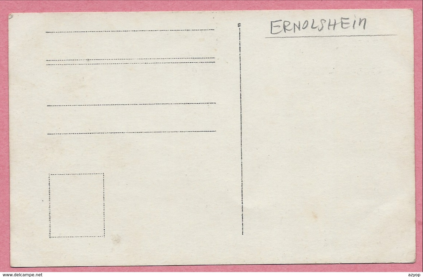 67 - ERNOLSHEIM - Carte Photo - Conscrits - 3 Scans - Autres & Non Classés