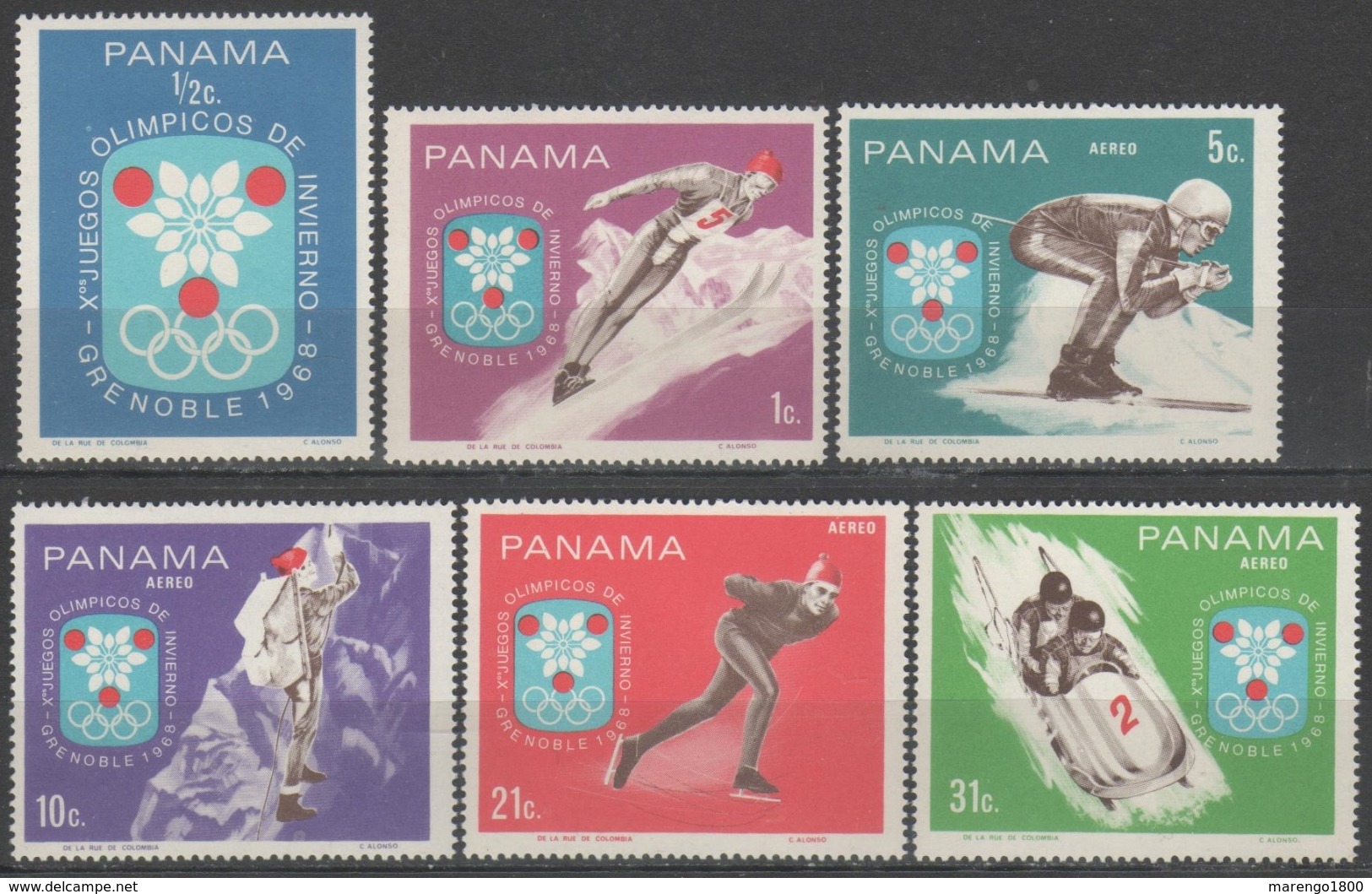 Panama 1968 - Jeux Olympiques Grenoble           (g1140) - Hiver 1968: Grenoble