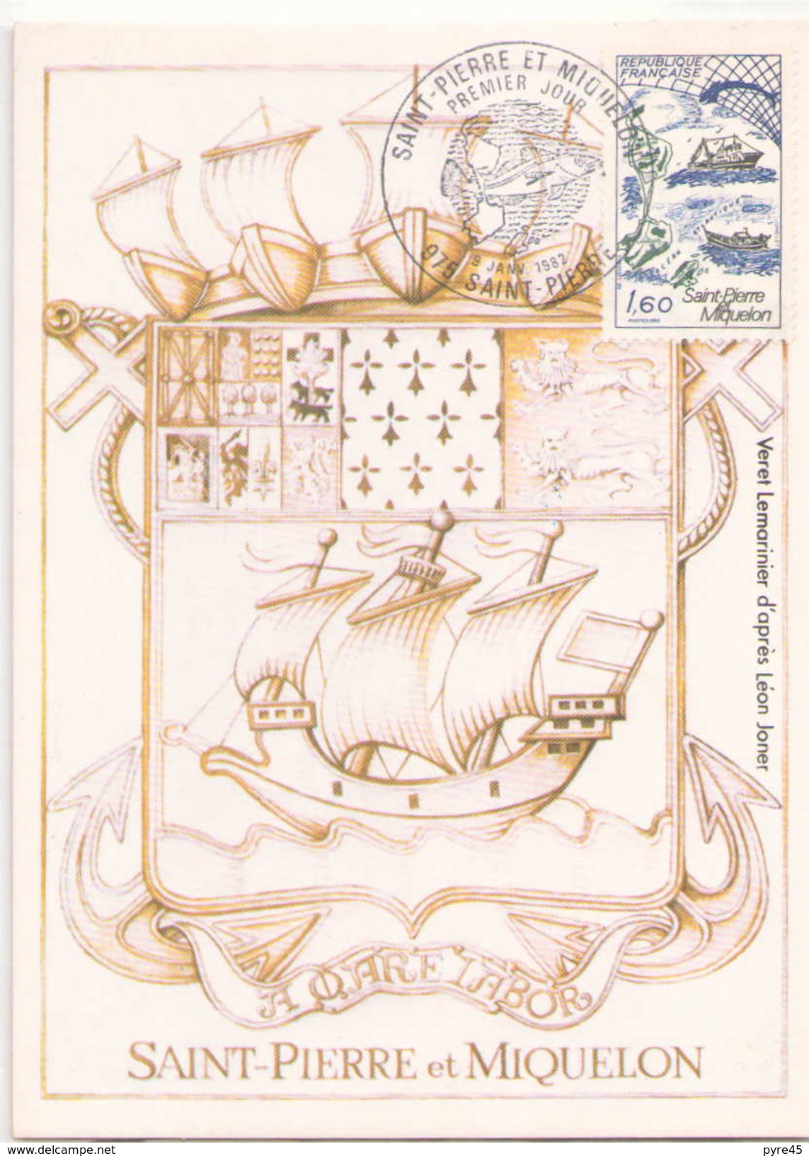 Carte Premier Jour Du 9 Janvier 1982 à Saint Pierre - FDC