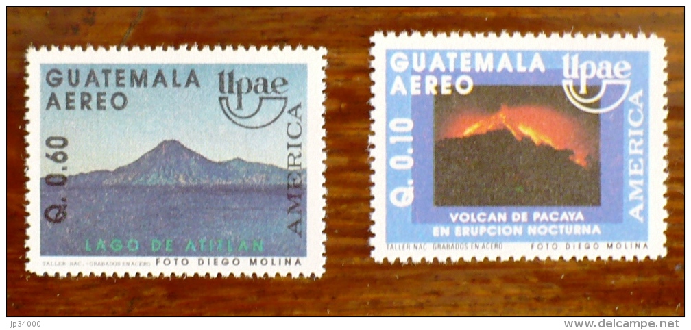 GUATEMALA VOLCANS, VOLCAN, Geologie, UPAEP, Yvert 838A/B MNH  ** Neuf Sans Charniere - Vulcani