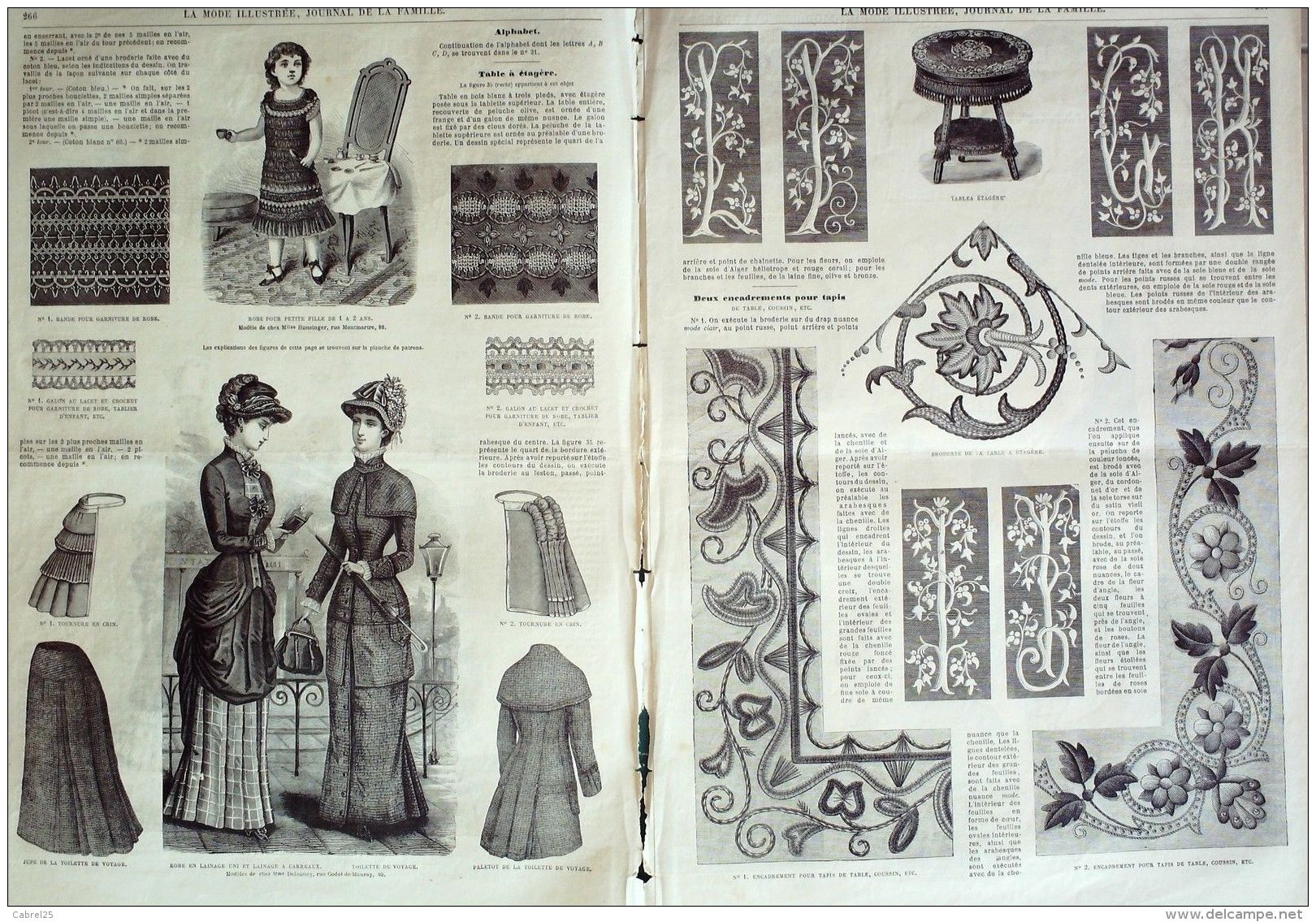 LA MODE ILLUSTREE-1881-34-sans PATRONS-VOIR MODELES DETAILLES - Literature