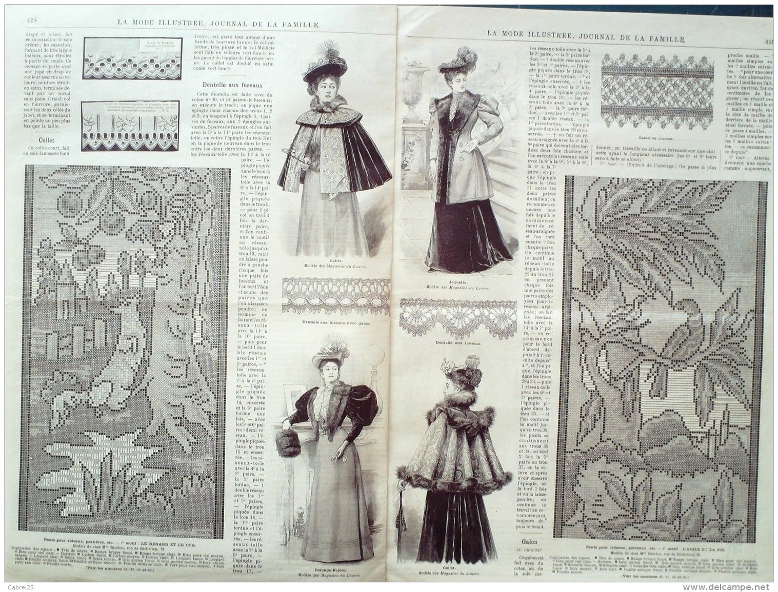 LA MODE ILLUSTREE-1883-53-sans PATRONS-VOIR MODELES DETAILLES - Boeken