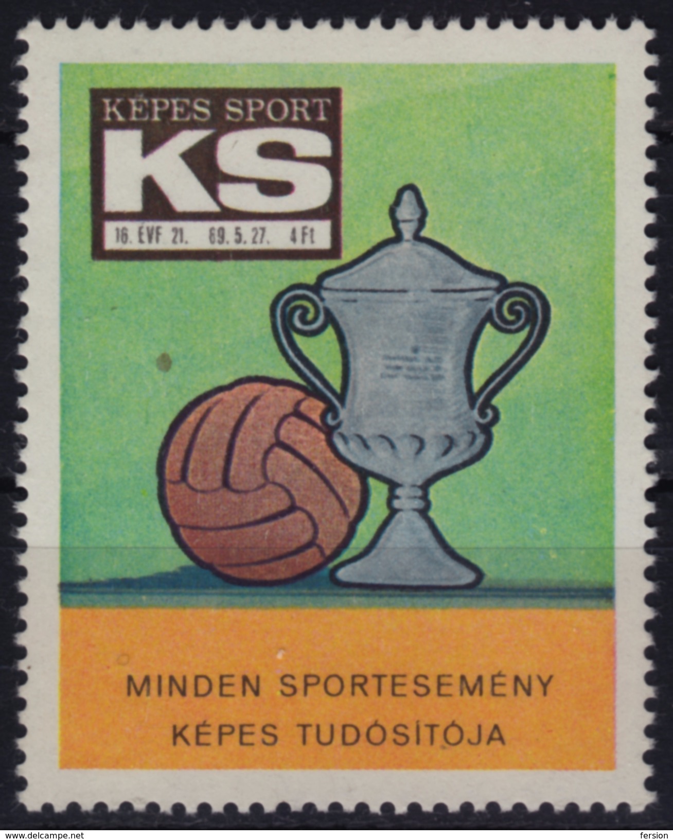 Football Soccer CUP - Hungary 1969 - LABEL / CINDERELLA / VIGNETTE - Unused Stamps