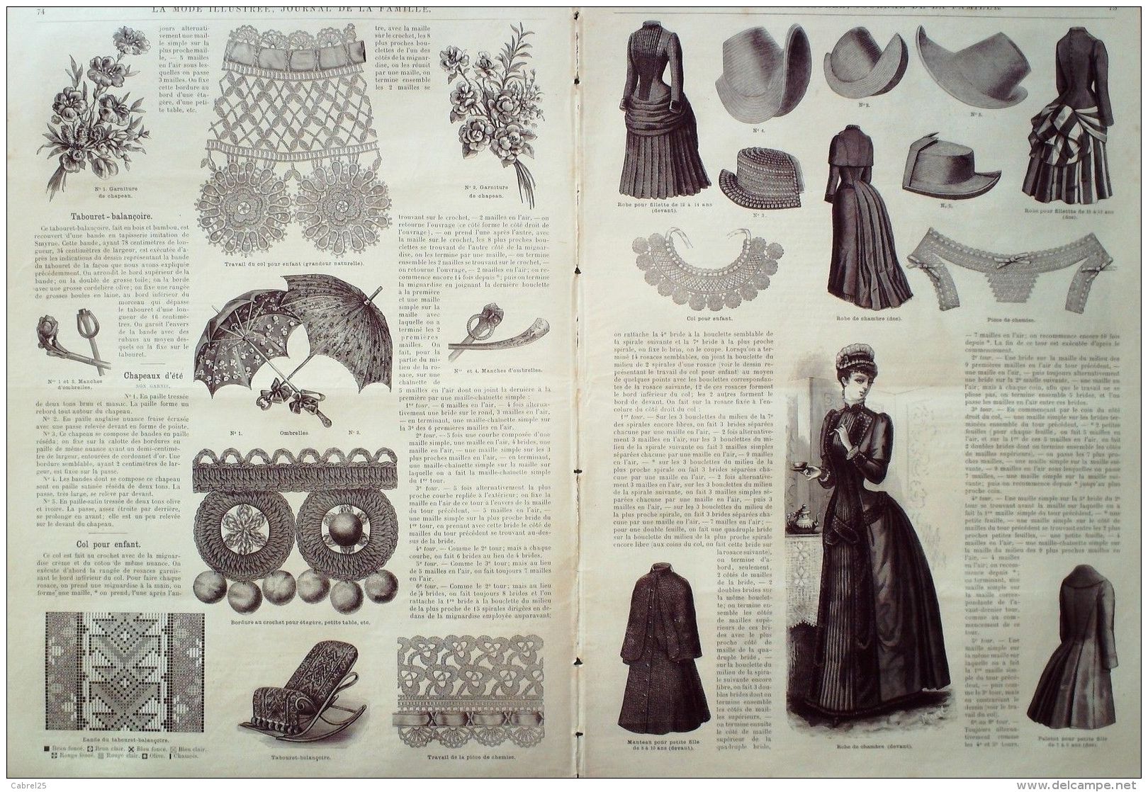 LA MODE ILLUSTREE-1885-10-sans PATRONS-VOIR MODELES DETAILLES - Literature