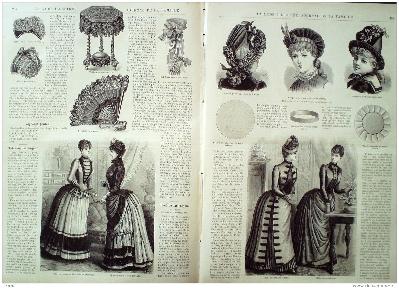 LA MODE ILLUSTREE-1885-26-sans PATRONS-VOIR MODELES DETAILLES - Literature