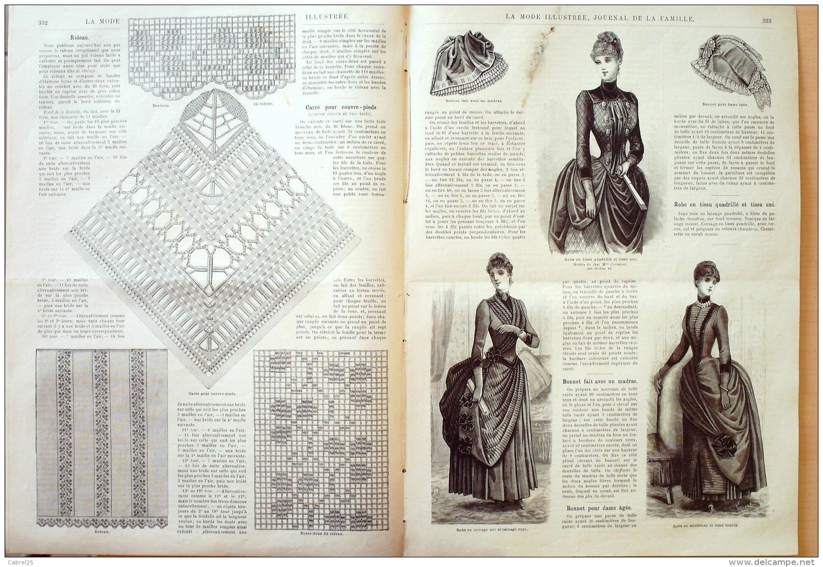 LA MODE ILLUSTREE-1886-42-sans PATRONS-VOIR MODELES DETAILLES - Literature