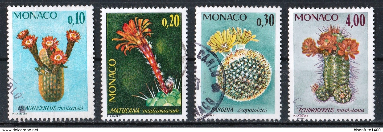 Monaco 1974 : Timbres Yvert & Tellier N° 997 - 998 - 999 Et 1002. - Usados