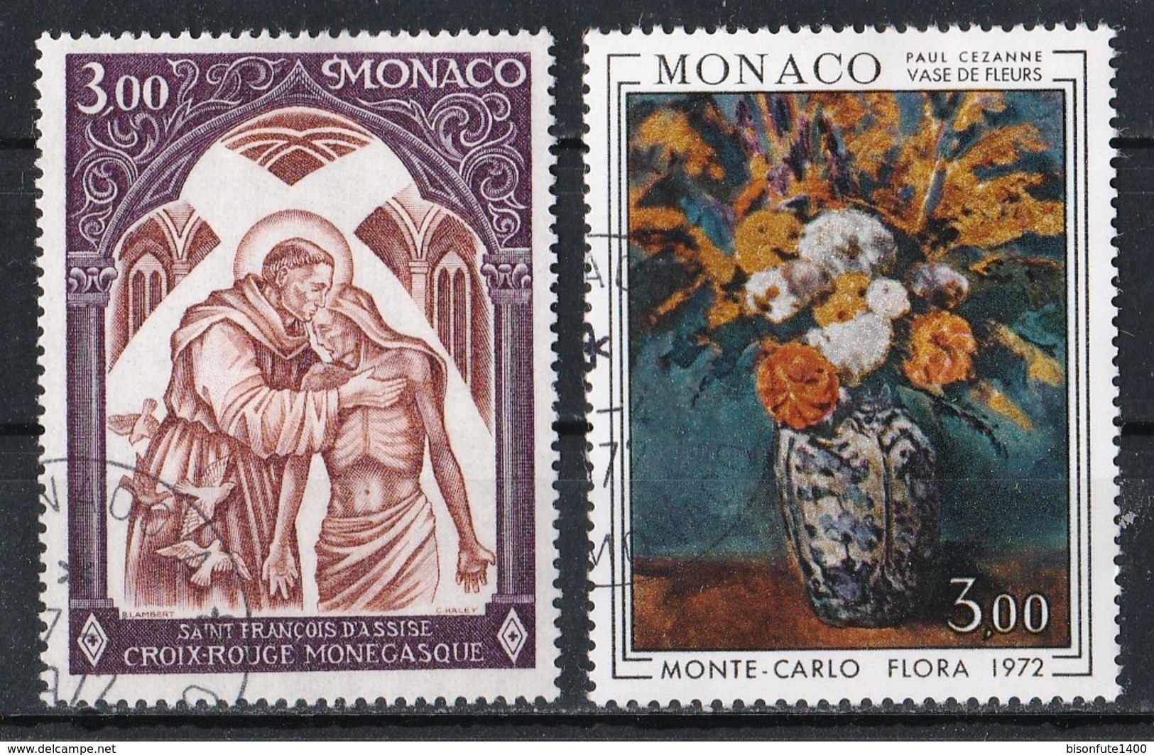 Monaco 1972 : Timbres Yvert & Tellier N° 885 Et 886. - Usados