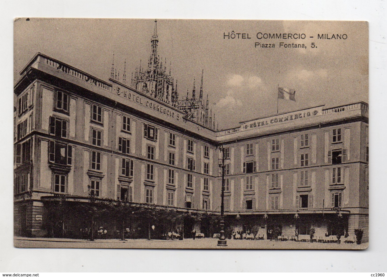 Milano - Hotel Commercio - Viaggiata Nel 1913 - (FDC3892) - Milano