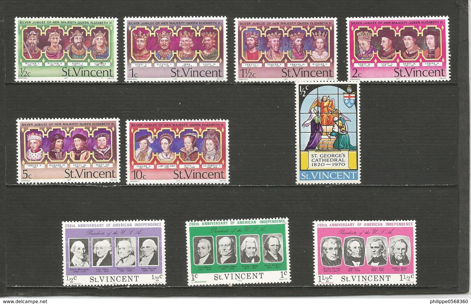 Lot De Timbres Années Diverses - St.Vincent (1979-...)