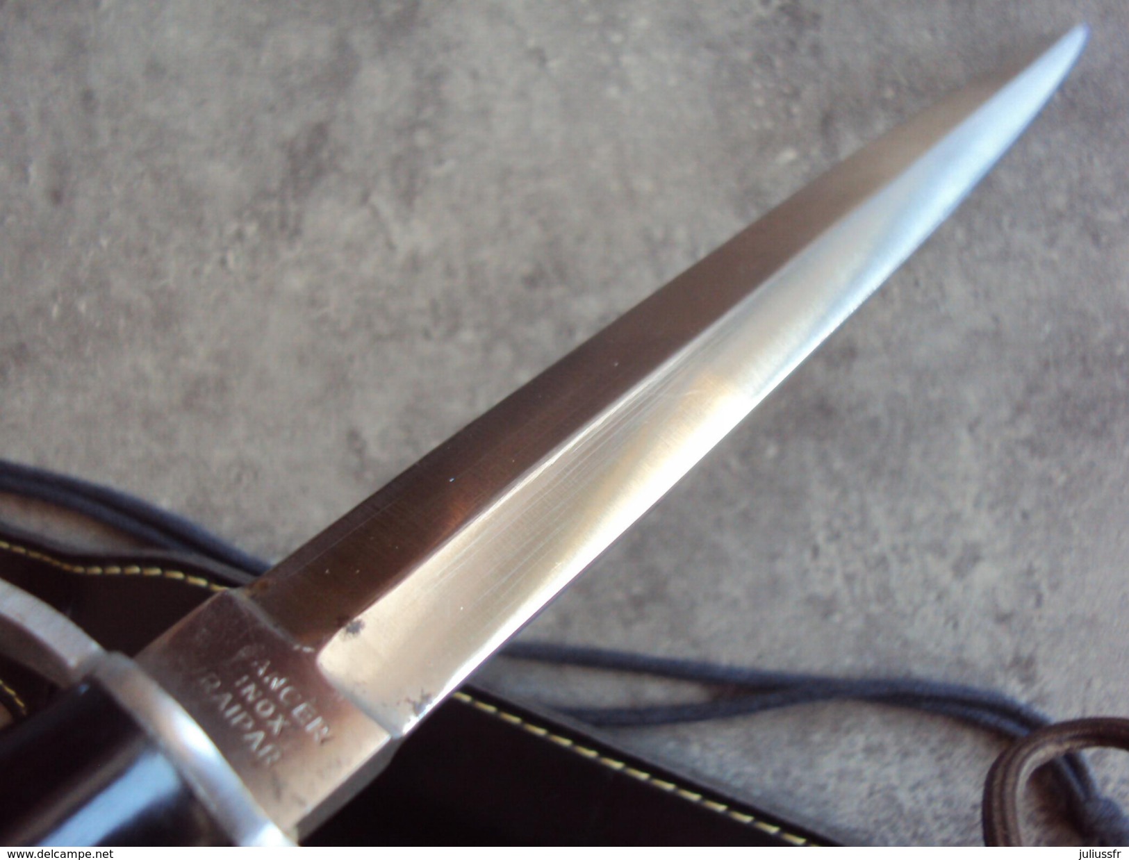 ancienne dague couteau de lancer vrai para - collection