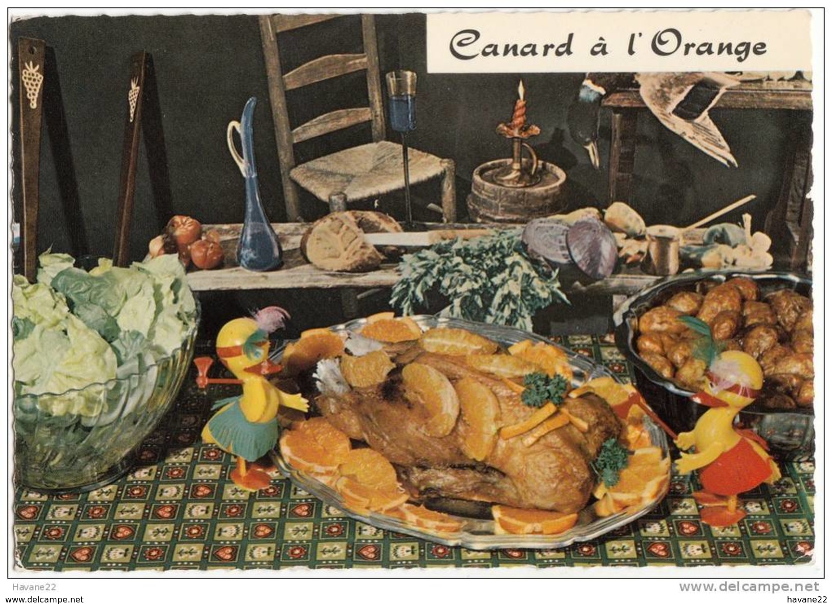 X1288 Recette De Cuisine CANARD A L'ORANGE 2 SCANS - Recettes (cuisine)