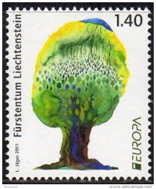 Ref. LI-V2011-1 LIECHTENSTEIN 2011 EUROPA, NATURE - TREES &amp; FORESTS, MINT MNH 1V - Bomen