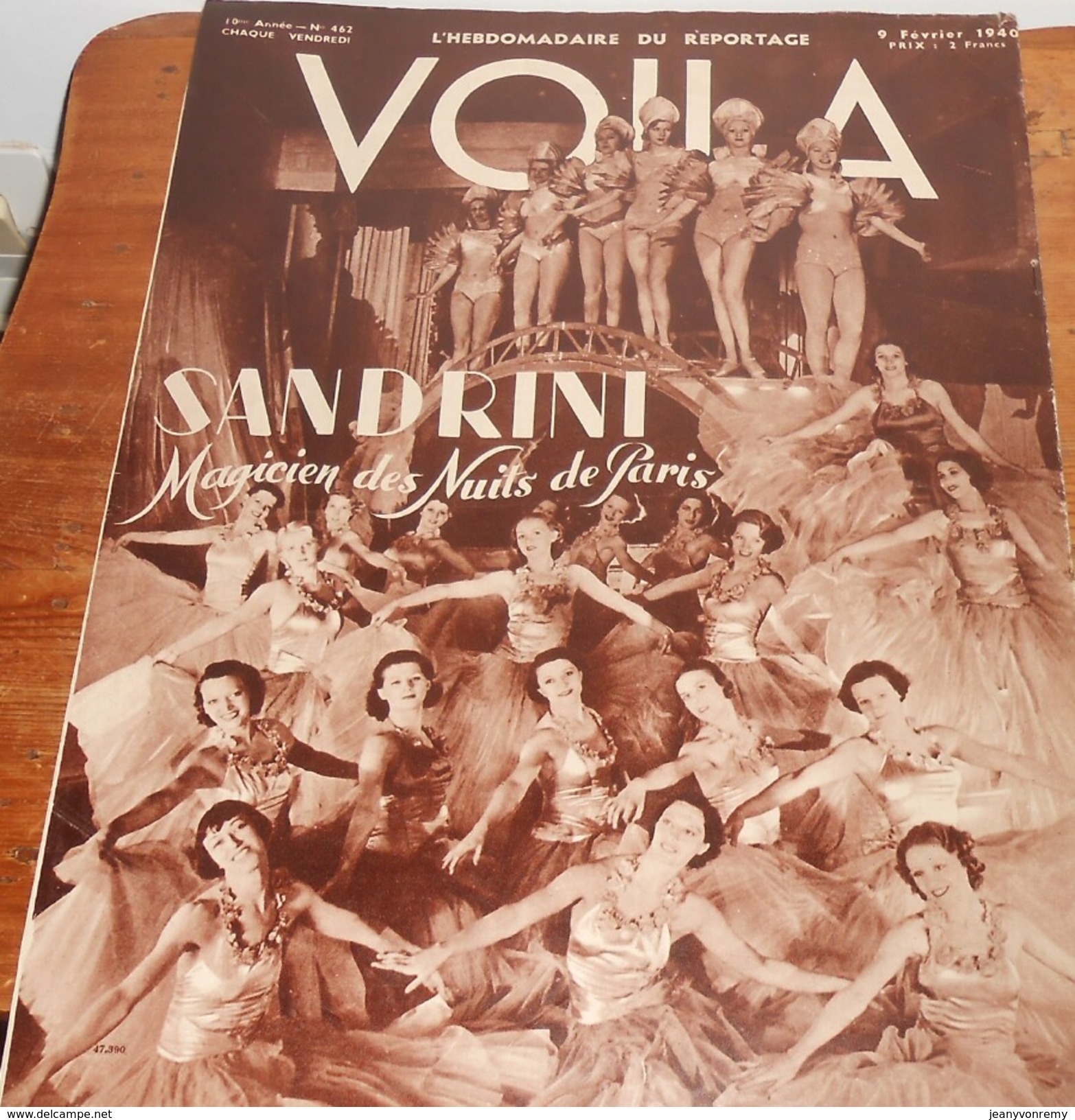 Voilà. N°462. 9 Février 1940. Fête De La Cocasserie. Sandrini, Magicien De Paris. Femmes De Java. - 1900 - 1949