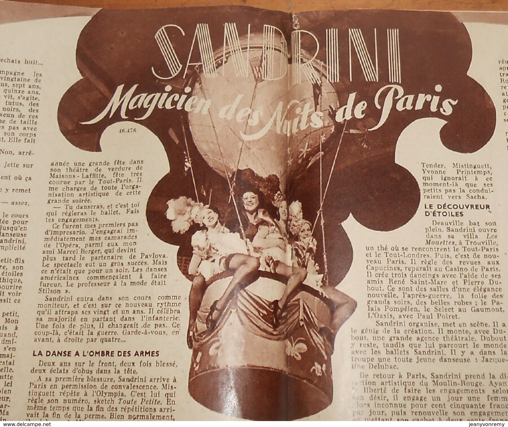 Voilà. N°462. 9 Février 1940. Fête de la cocasserie. Sandrini, magicien de Paris. Femmes de Java.