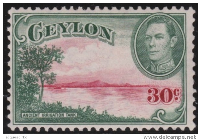 Ceylon     .       SG     .    393a     .        *     .      Ongebruikt   .    /    .   Mint-hinged - Ceylon (...-1947)