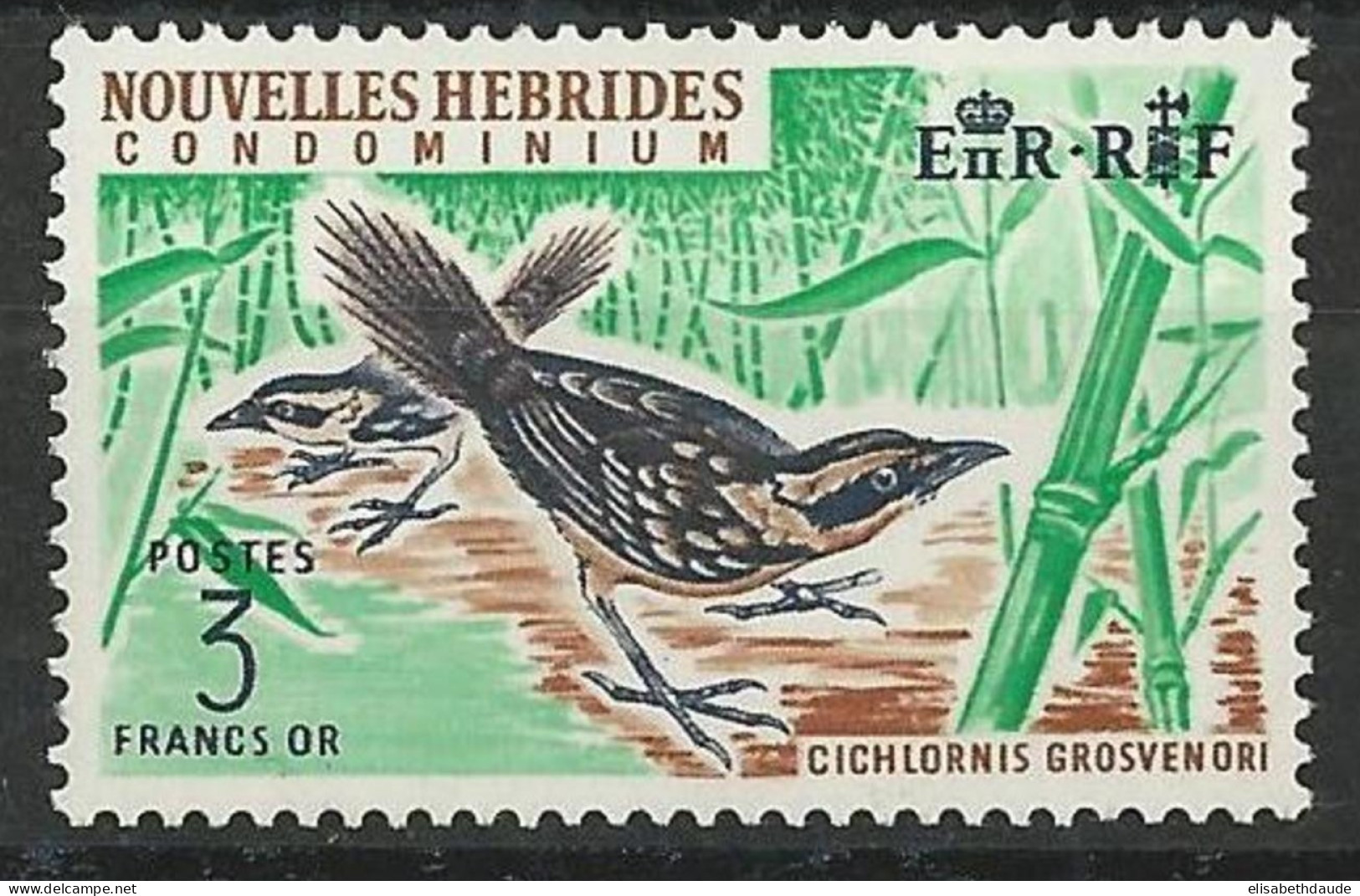 NOUVELLES HEBRIDES - 1968 - YVERT N°275 ** MNH - COTE = 16 EUR. - OISEAU - Unused Stamps