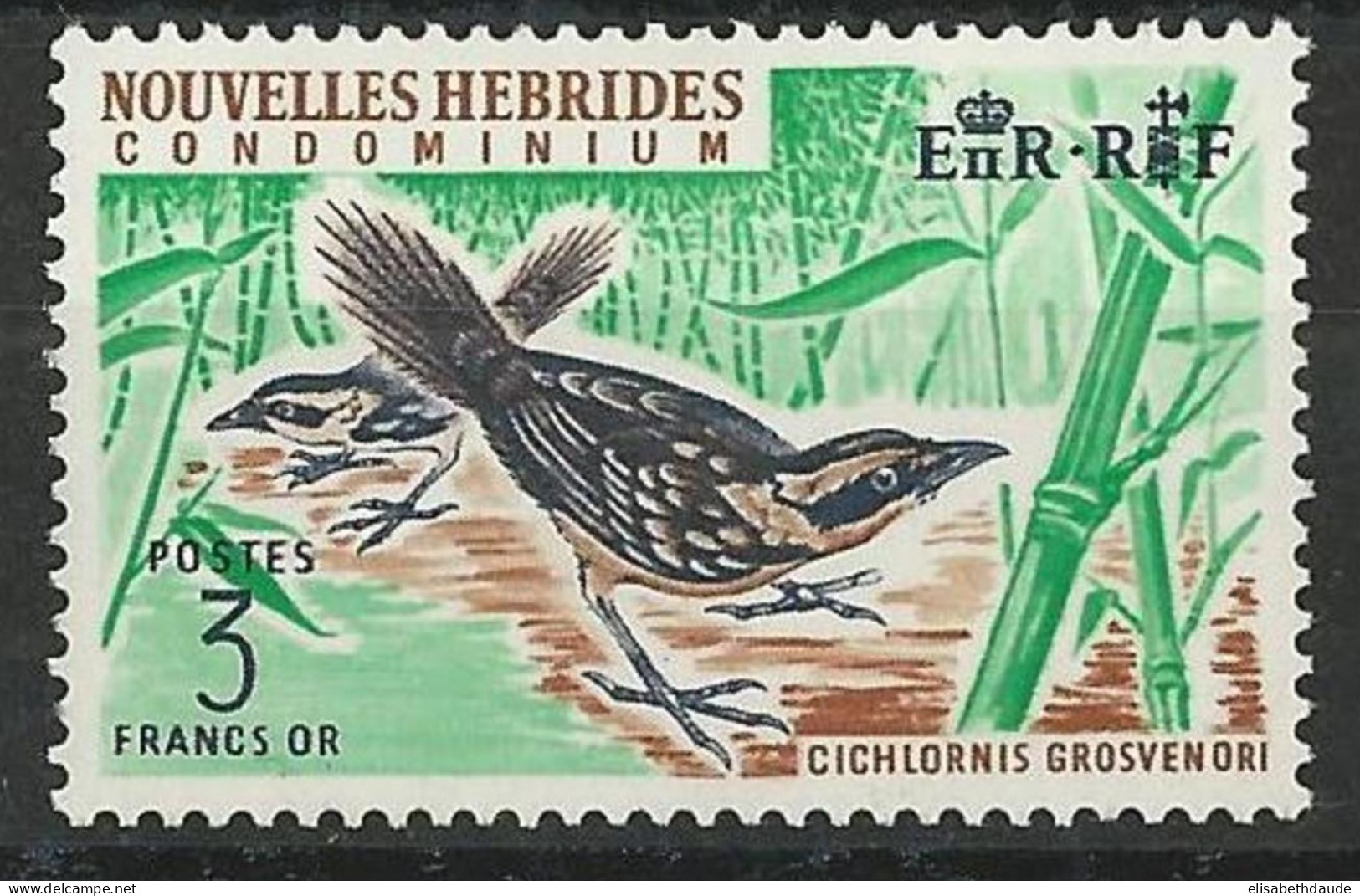 NOUVELLES HEBRIDES - 1968 - YVERT N°275 ** MNH - COTE = 16 EUR. - OISEAU - Ongebruikt