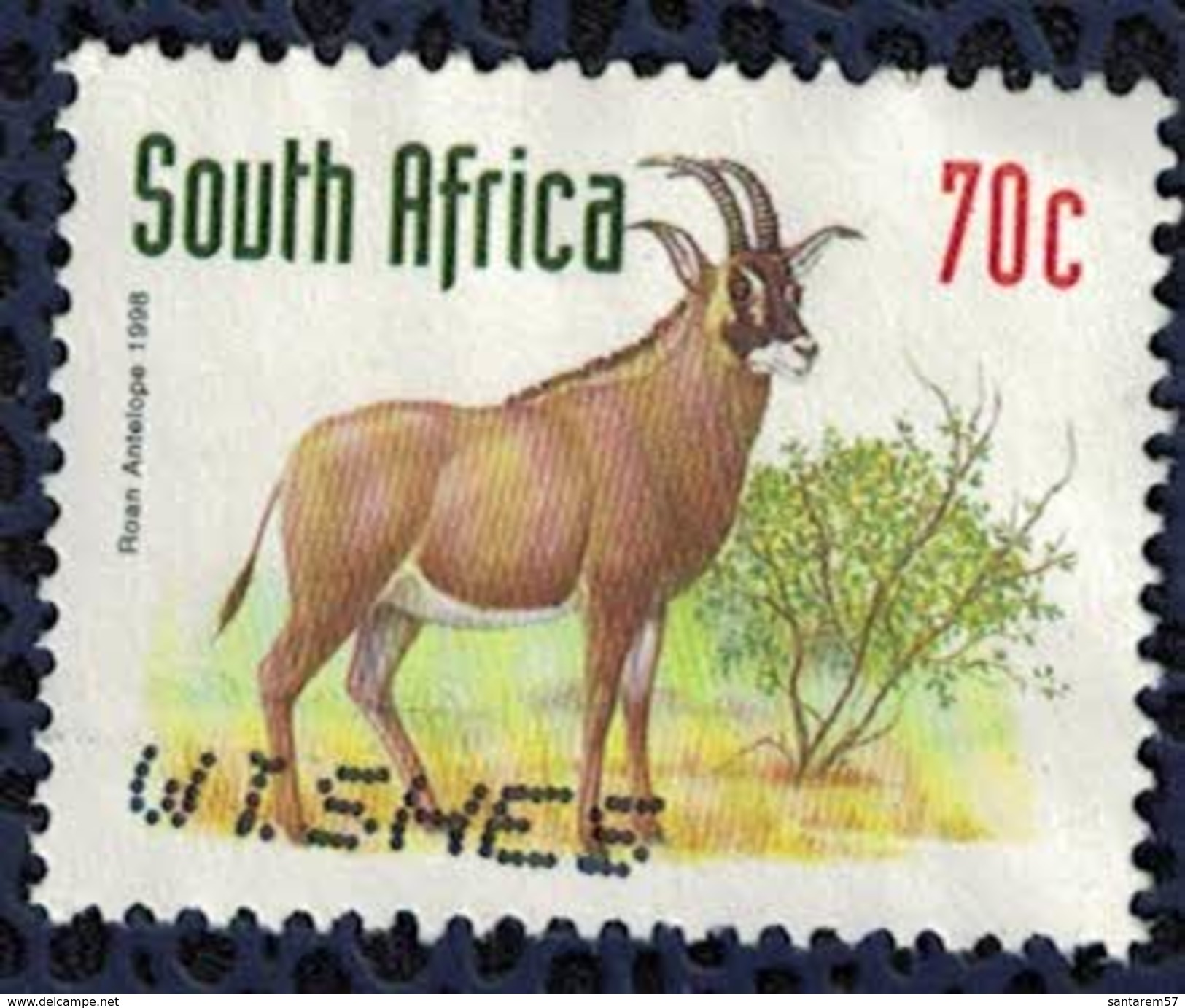 Afrique Du Sud 1997 Oblitéré Used Bovidé Hippotragus Equinus Antilope Rouanne - Used Stamps