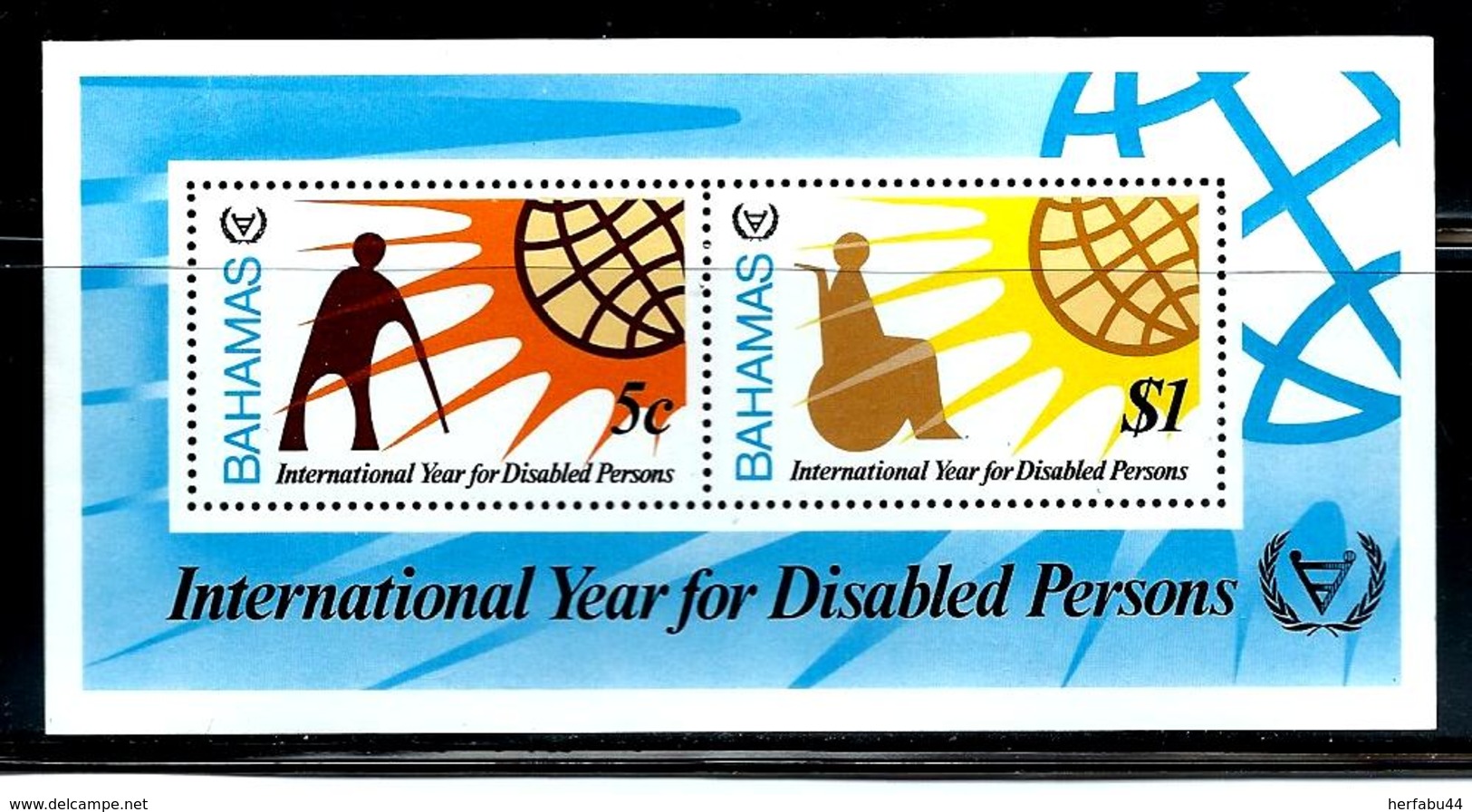 Bahamas   "Year Of Disabled Persons"    Souvenir Sheet    SC# 485a    MNH - Bahamas (1973-...)