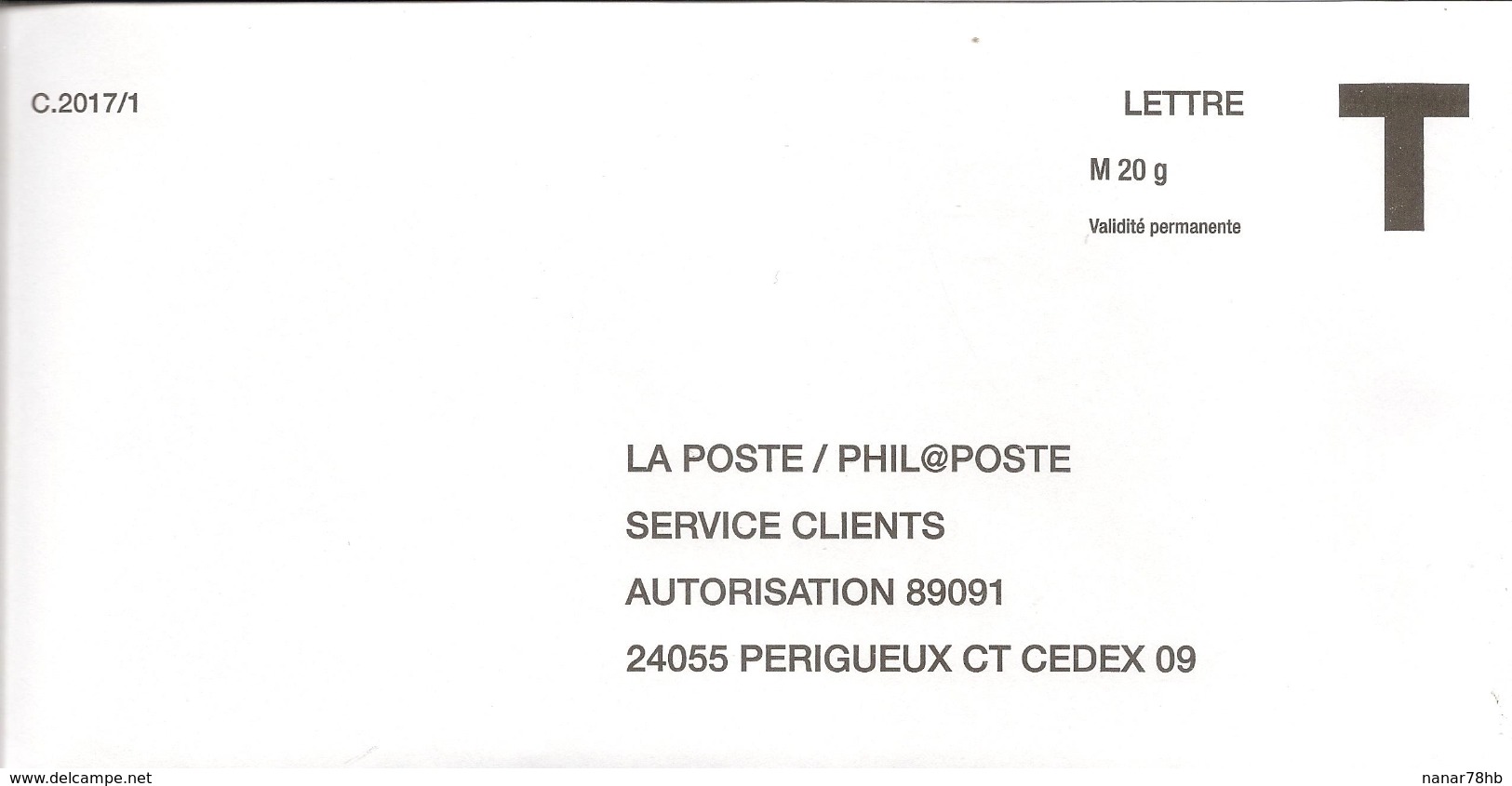Enveloppe T La Poste/philaposte - Buste Risposta T
