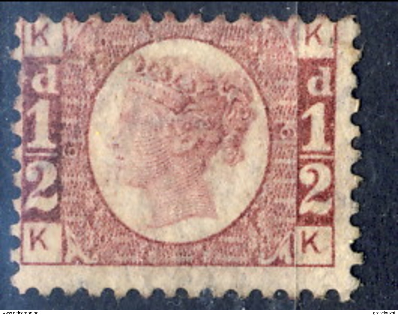 UK Victoria 1870 N. 49 Mezzo D, KK, Rosso Carminio, MLH Cat. &euro; 110 - Neufs