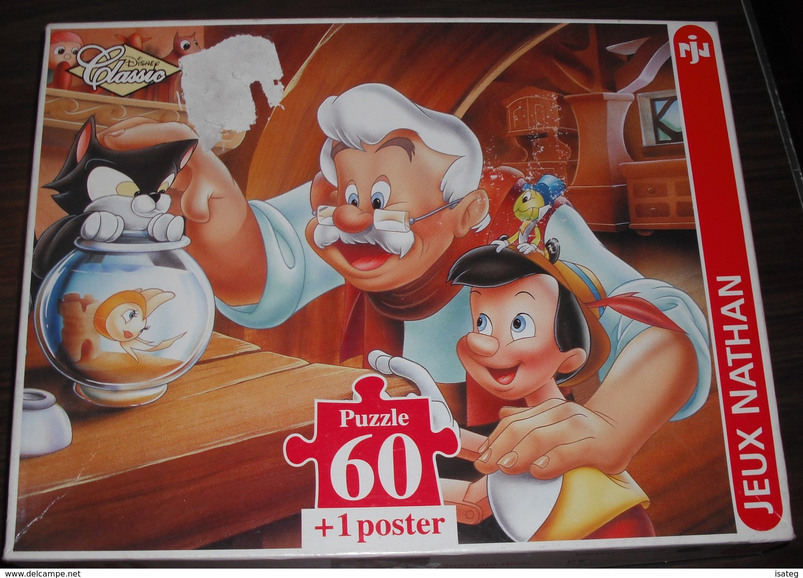 Puzzle Vintage "Pinocchio En Famille" - 60 Pièces - 1995 - Puzzle Games