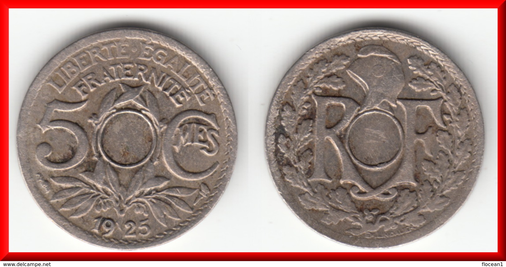 FAUTEE **** 5 CENTIMES 1925 NON PERFOREE **** EN ACHAT IMMEDIAT !!! - Variétés Et Curiosités