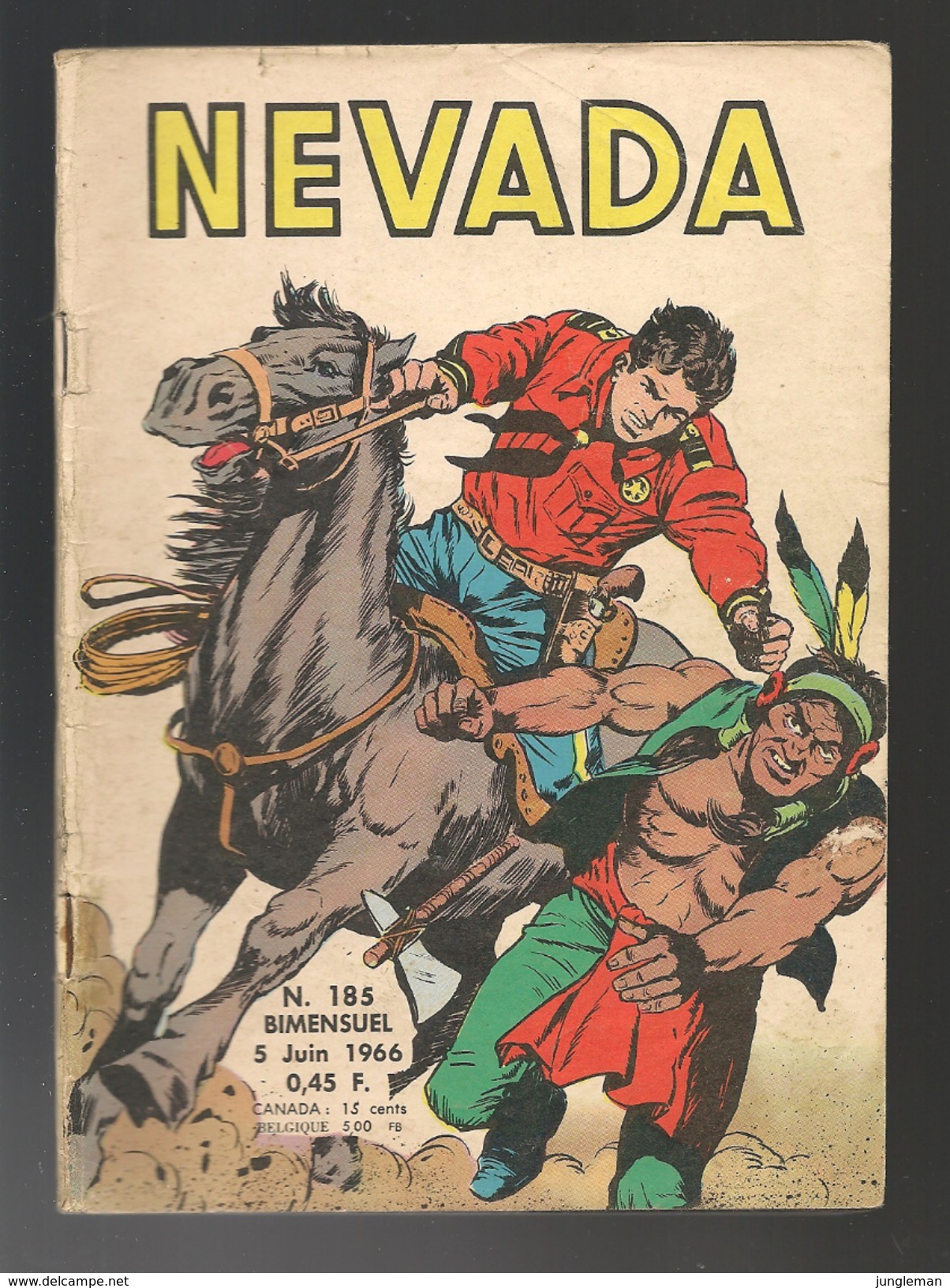 Nevada N° 185 - Editions LUG à Lyon - Juin 1966 - Avec Miki Le Ranger Et Tamar Le Roi De La Jungle - BE - Nevada