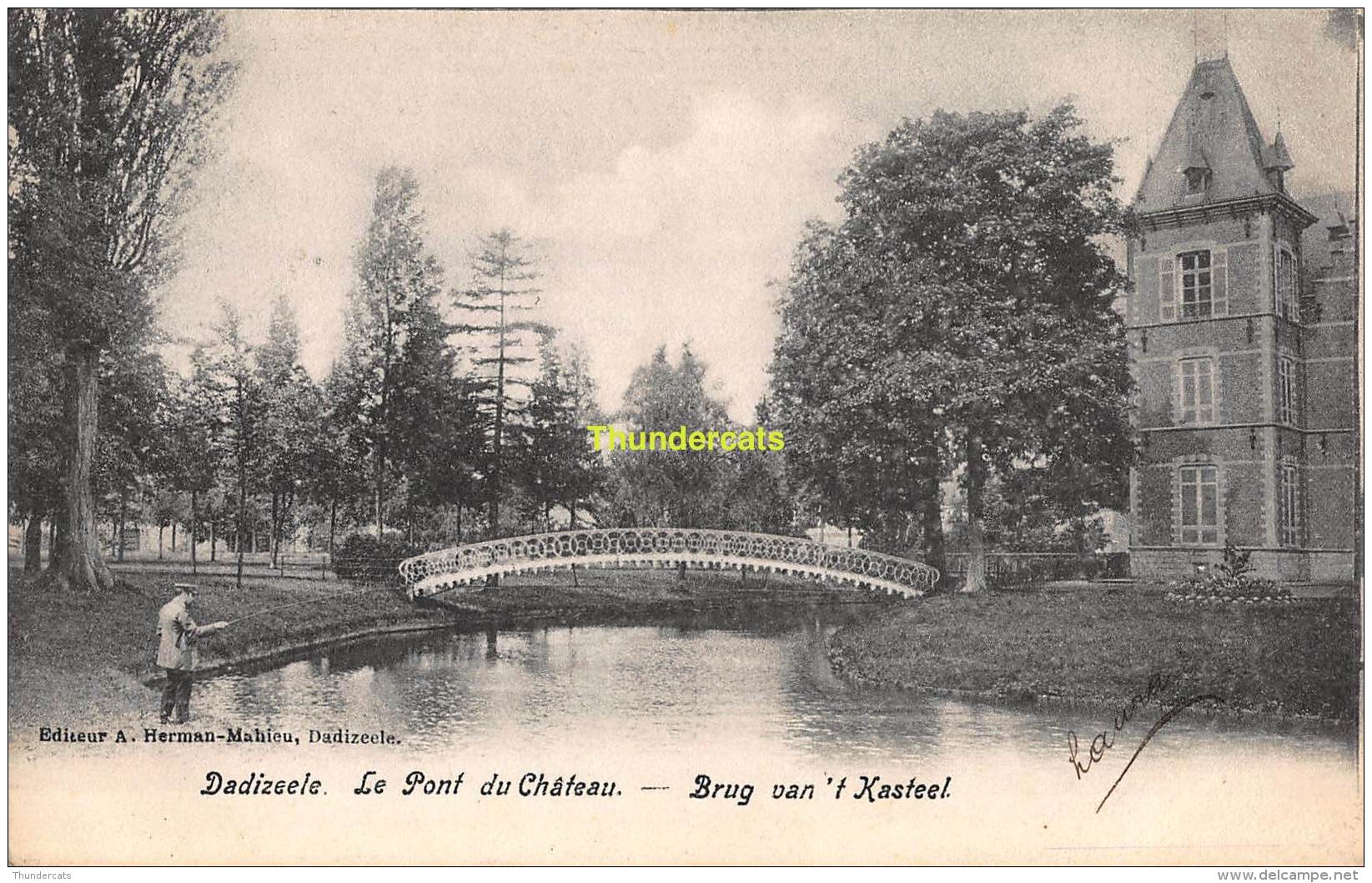 CPA DADIZEELE LE PONT DU CHATEAU BRUG VAN 'T KASTEEL - Moorslede