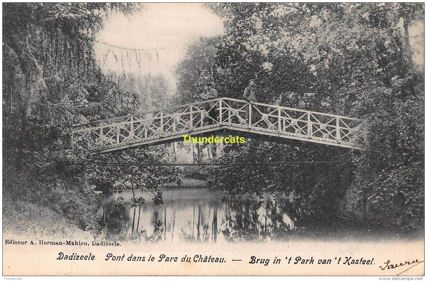 CPA DADIZEELE LE PONT DANS LE PARC DU CHATEAU - Moorslede