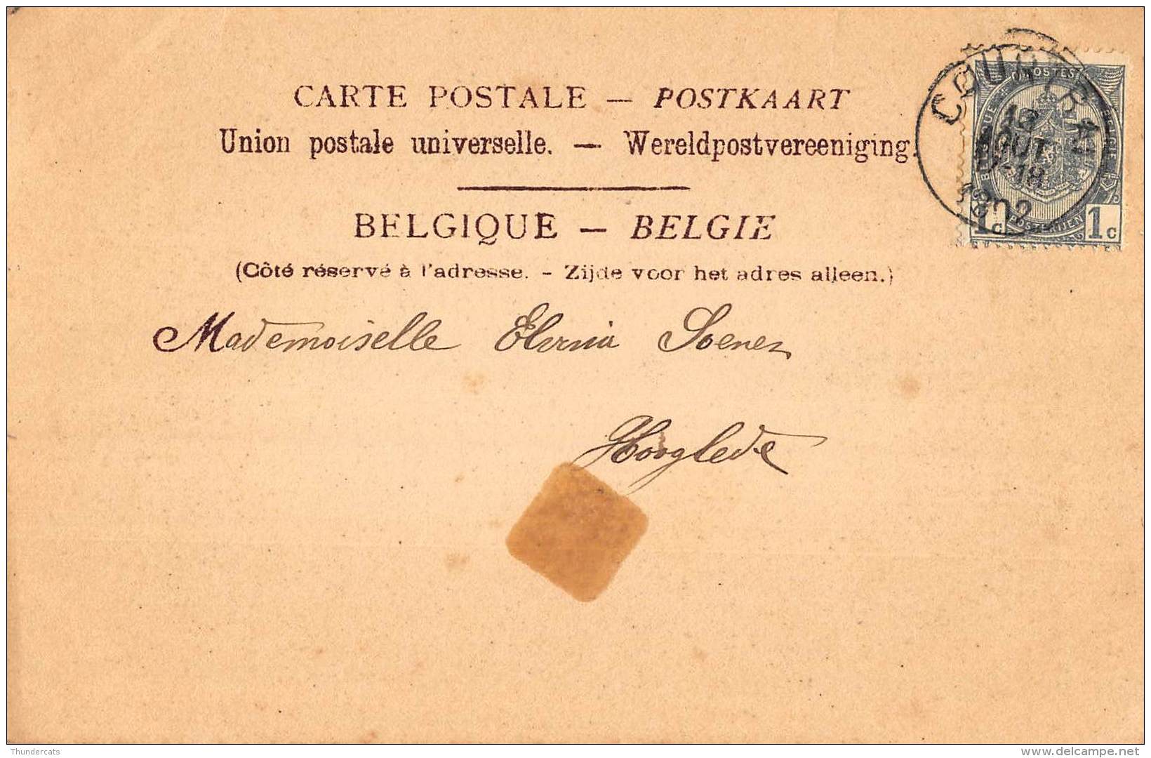 CPA KORTRIJK COURTRAI  LA RUE DE FRANCE ET LA GARE - Kortrijk