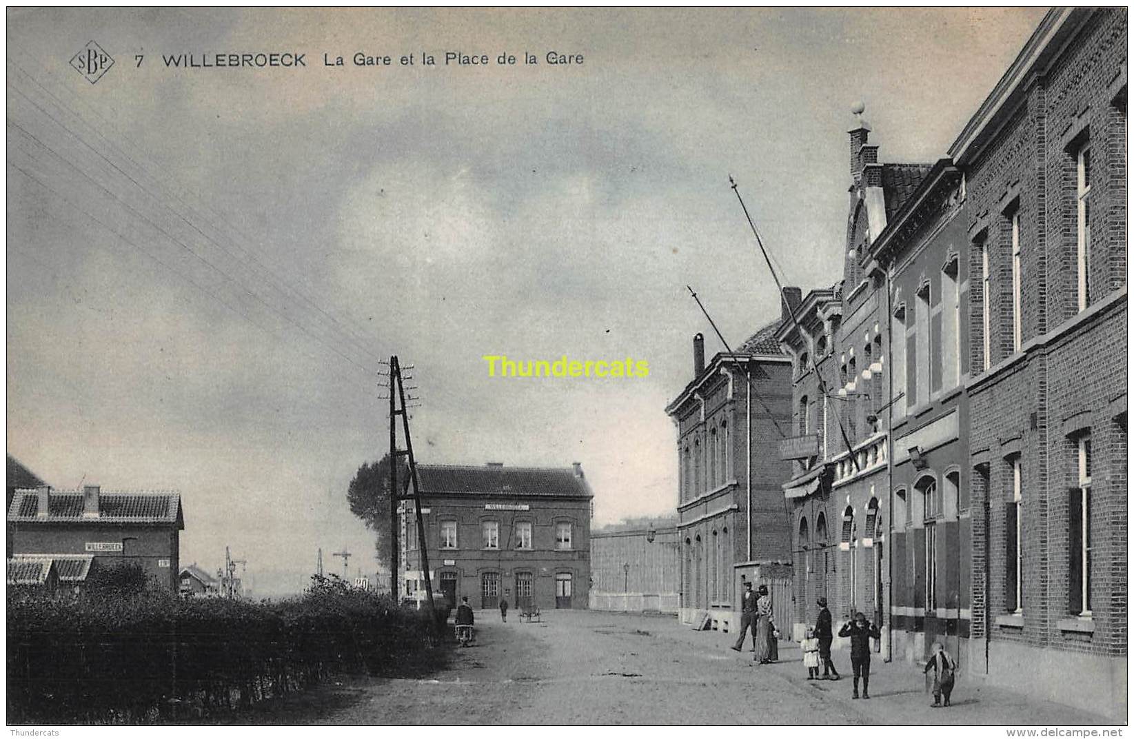 CPA  WILLEBROEK WILLEBROECK LA GARE ET LA PLACE DE LA GARE - Willebroek