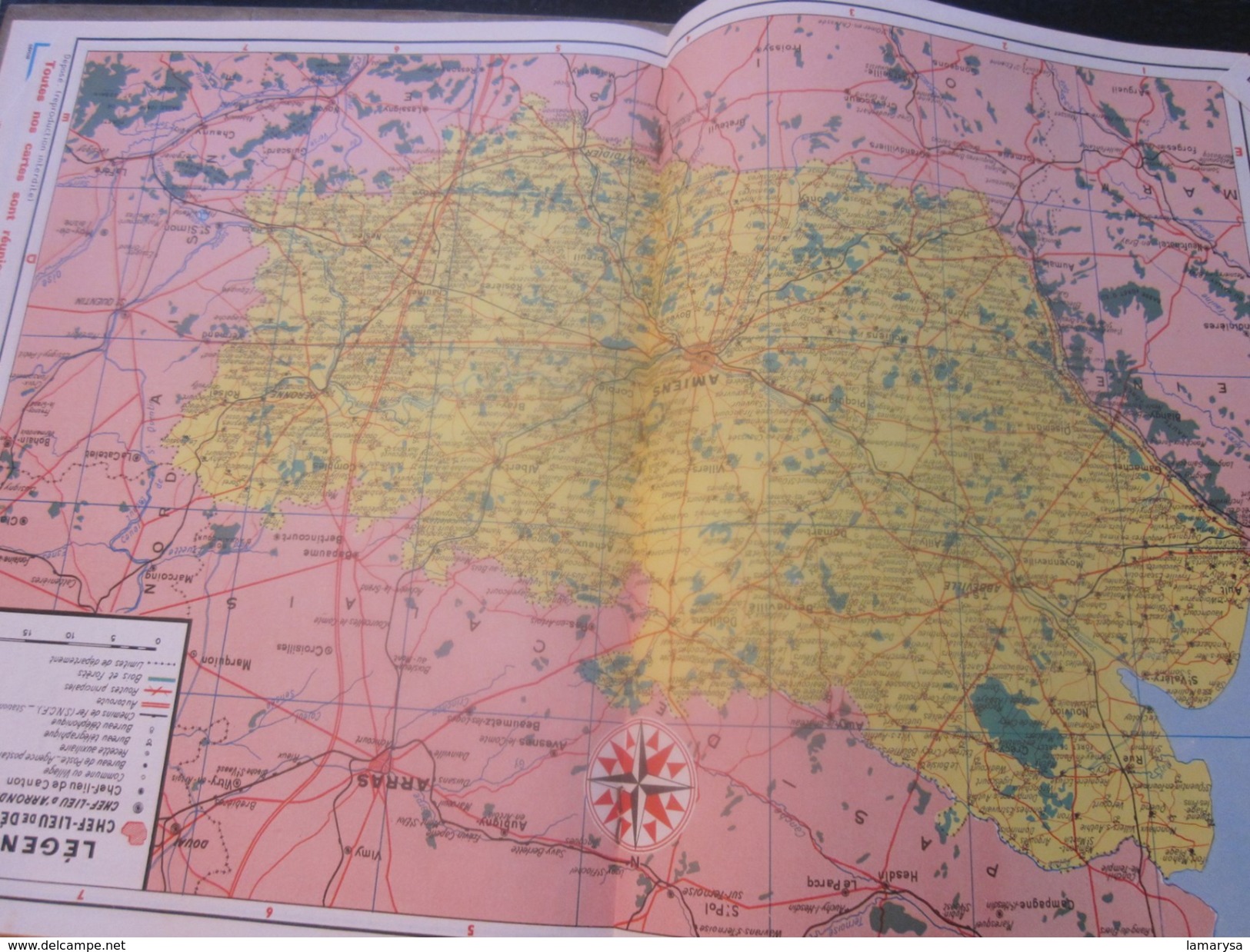 1973 Département de La Somme Calendrier ALMANACH PTT COROT Le Pont de MANTES Musée du LOUVRE PARIS  Grand format:1971-80