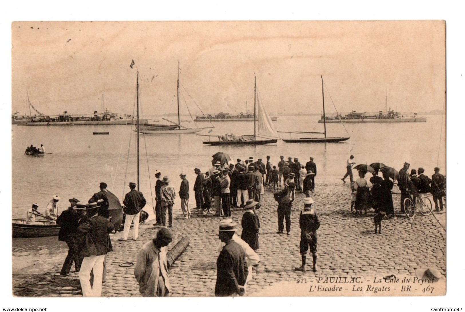 33 - PAUILLAC . LA CALE DU PEYRAT . L'ESCADRE . LES REGATES - Réf. N°300 - - Pauillac