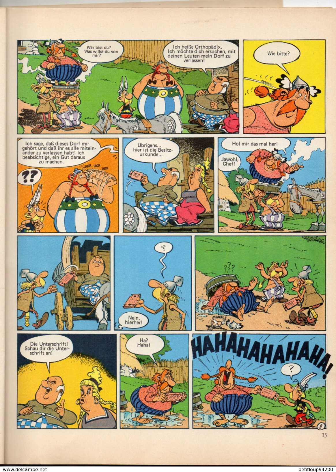 BANDE DESSINEE  ASTERIX  BAND XXI  Das Geschenk  Casars  ANNEE 1974 - Autres & Non Classés