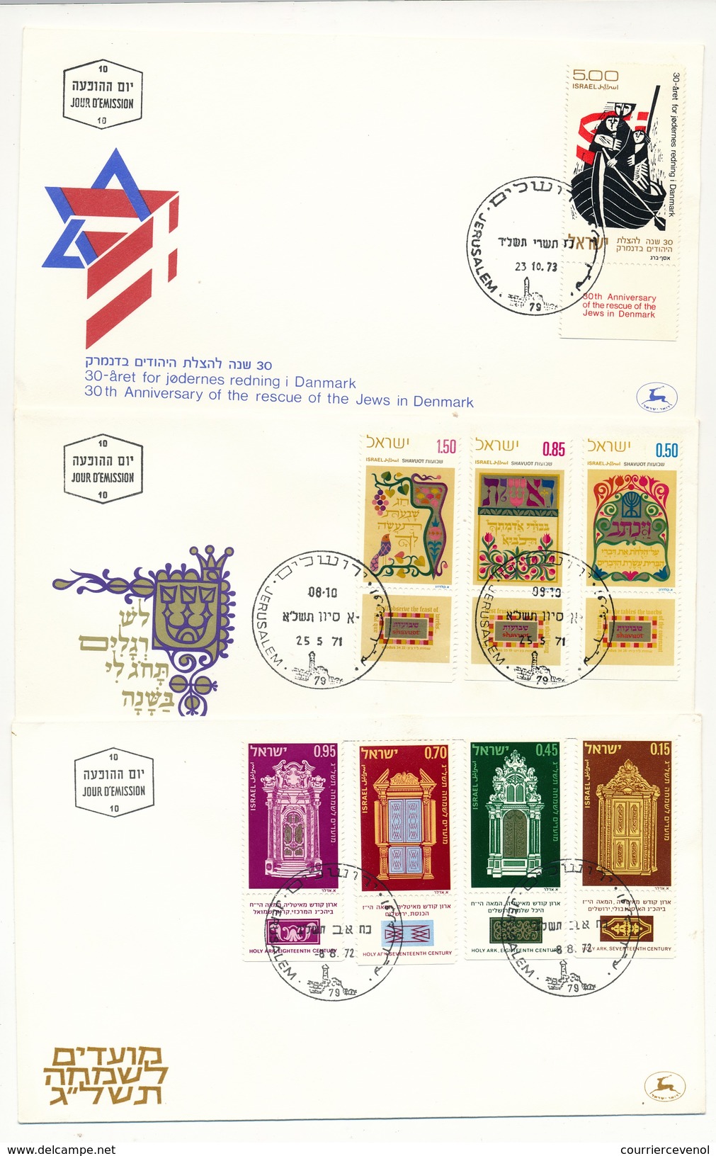ISRAEL - Lot 21 Enveloppes FDC Diverses, Plupart 1960/70 - Colecciones & Series