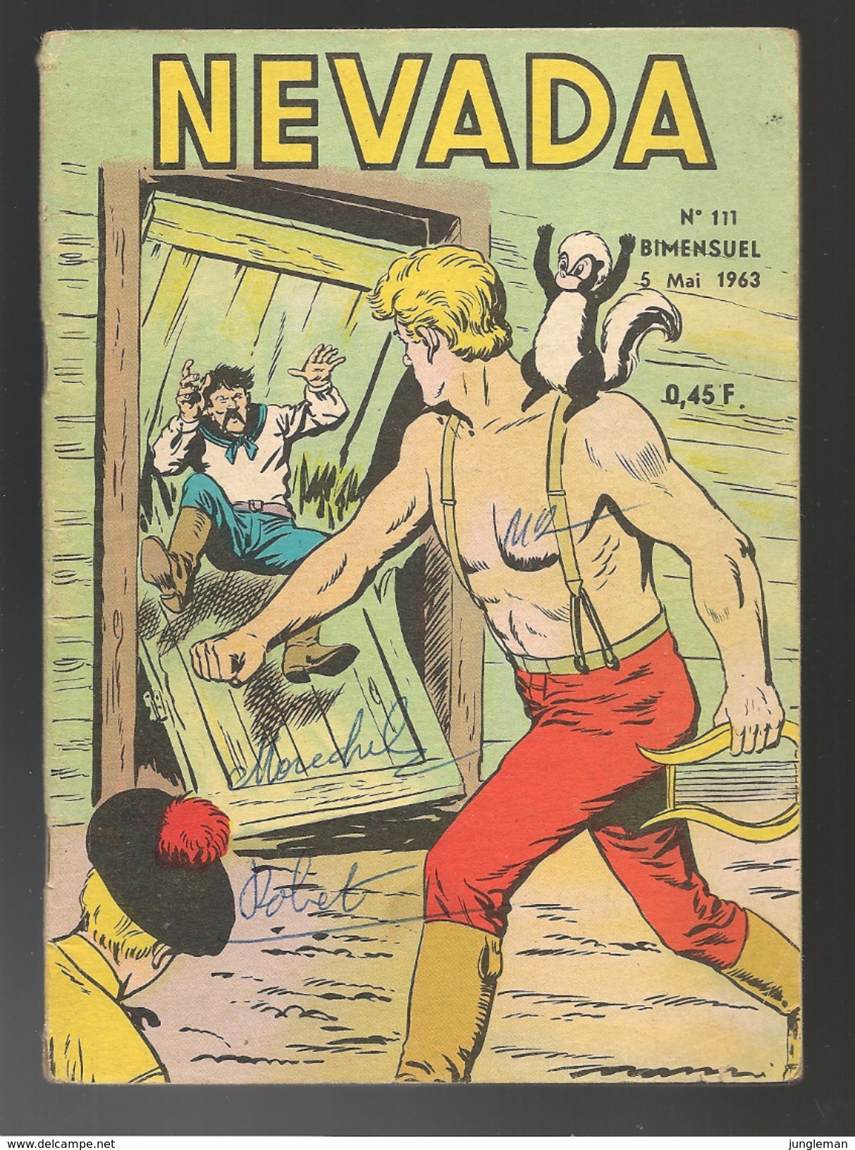 Nevada N° 111 - Editions LUG à Lyon - Mai 1963 - Avec Miki Le Ranger, Apollon Et Lone Bardo - BE - Nevada