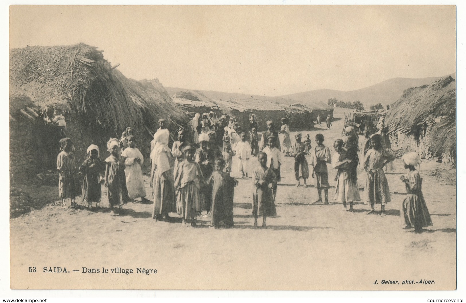 CPA - SAIDA (Algérie) - Dans Le Village Nègre - Saïda